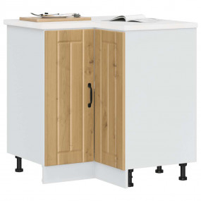 Kitchen Corner Base Cabinet Artisan Oak Engineered Wood...