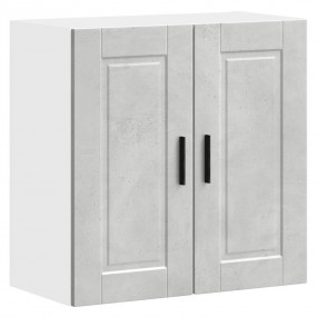 Kitchen Wall Cabinet Concrete Gray Engineered Wood Medi...
