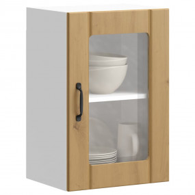 Kitchen Wall Cabinet Artisan oak Engineered wood, Glass...