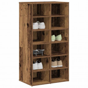 Shoe Rack Old wood Engineered wood Medium Shoe Rack Rec...
