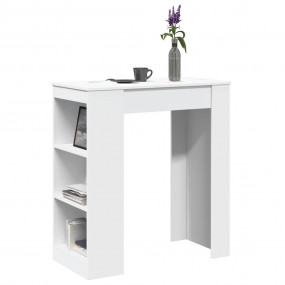 Bar Table White Engineered wood Medium Bar Table Rectan...