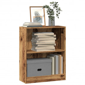 Bookcase Old Wood Engineered Wood Standard Bookcase Rec...