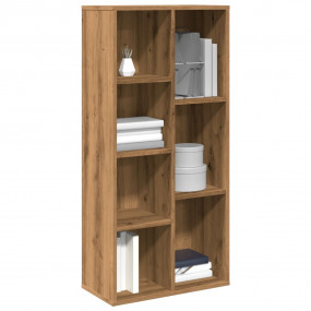Book Cabinet Artisan Oak Engineered Wood Medium Book Ca...