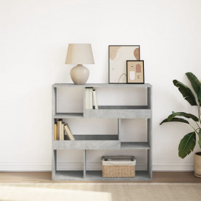 Book Cabinet Concrete Grey Engineered wood Medium Book ...