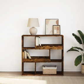 Book Cabinet Smoked oak Engineered wood Medium Shelving