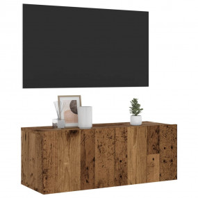 TV Cabinet Old Wood Engineered Wood Medium TV Cabinet