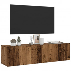 TV Cabinet Old Wood Engineered Wood TV Cabinet Rectangu...