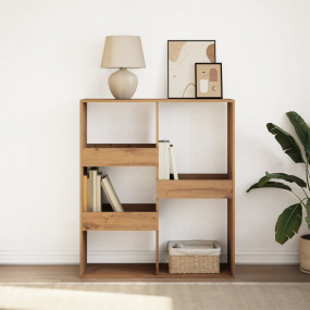 Book Cabinet Artisian Oak Engineered Wood Medium Book C...