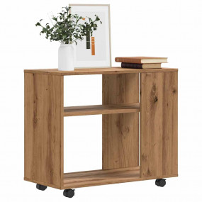 Side Table Artisan Oak Engineered wood Small Swivel Sid...