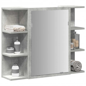 Mirror Cabinet Concrete grey Engineered wood Medium Wal...
