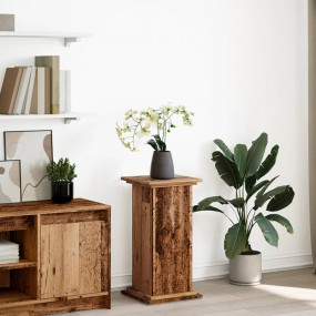 Display Stand Old wood Engineered wood Display Stand Sq...