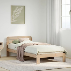 Bed Frame Natural Pine Solid Pine wood, Plywood Small S...