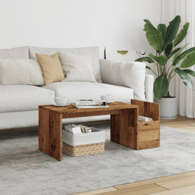 Coffee Table Old wood Engineered wood 35.4 x 17.7 x 13....
