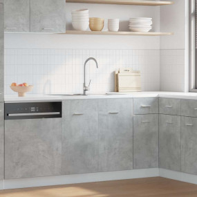 Sink Bottom Cabinet Concrete Grey Engineered Wood 31.5x...