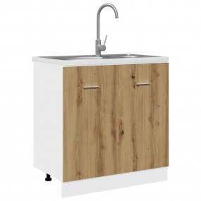 Sink Bottom Cabinet Artisan oak Engineered wood Medium