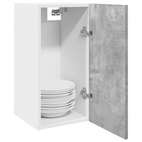 Hanging Cabinet Concrete Gray Engineered Wood Medium