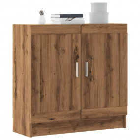 Book Cabinet Artisan Oak Engineered Wood Medium Book Ca...