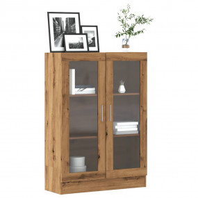 Book Cabinet Artisan Oak Engineered Wood Medium Book Ca...