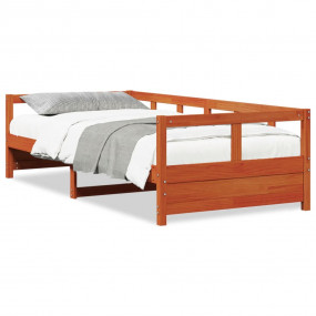 Daybed Wax brown Solid pine wood Single