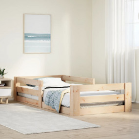 Bed Frame Pine Solid pine wood, plywood 29.5 x 74.8 in ...