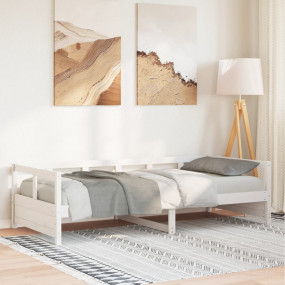 Daybed White Solid Pine Wood Twin