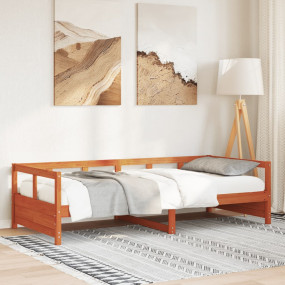 Daybed Wax brown Solid pine wood Single