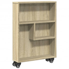 Narrow Storage Trolley Sonoma Oak Engineered Wood Narro...