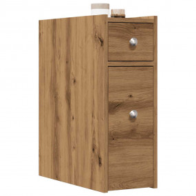 Narrow Bathroom Cupboard Artisan oak Engineered wood Na...
