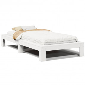 Bed Frame White Solid pine wood, plywood Single Bed Fra...