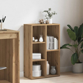 Book Cabinet Artisan Oak Engineered Wood Medium Book Ca...