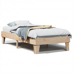 Bed Frame Natural wood Solid pine wood, Plywood Twin