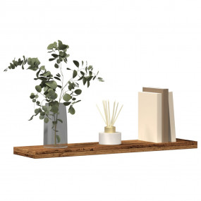 Wall Shelf Set of 4 Old wood Engineered wood Medium Mod...