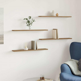 Bookshelf Board Set of 4 Artisan oak Engineered wood