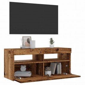 TV Cabinet Old Wood Engineered Wood Medium TV Cabinet