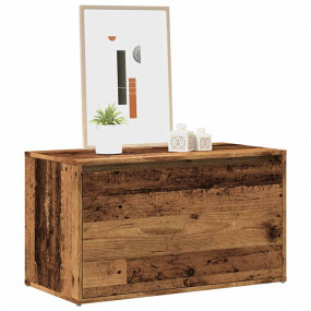 Hall Bench Old Wood Engineered Wood Medium Bench Rectan...