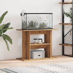 Aquarium Stand Artisan Oak Engineered wood 31.5 x 13.8 ...