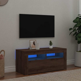 TV Cabinet Artisan Oak Engineered Wood Medium Storage
