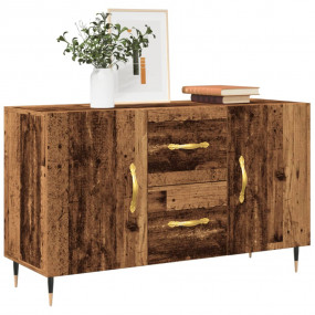 Sideboard Old wood Engineered wood, metal 39.4x14.2x23....