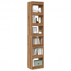 Book Cabinet Artisan oak Engineered wood 15.7x11.8x78.0...