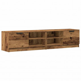 TV Cabinet Set of 2 Old wood Engineered wood 31.5 inch