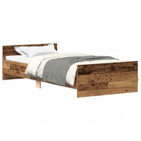 Bed Frame Old wood Engineered wood, Plywood, Solid pine...