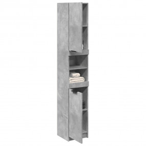 Bathroom Cabinet Concrete Grey Engineered Wood Tall