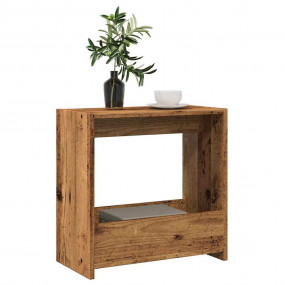 Side Table Old Wood Engineered Wood 19.7 x 10.2 x 19.7 ...