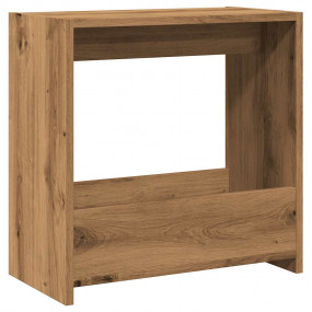 Side Table Artisan oak Engineered wood Small Accent Tab...