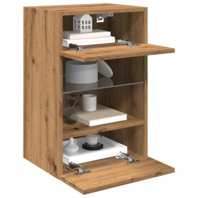 TV Wall Cabinet Set of 2 Artisan oak Engineered wood