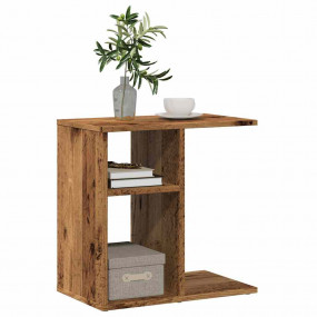 Side Table Vintage wood Engineered wood Compact Side Ta...
