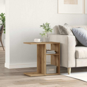 Side Table Artisan Oak Engineered Wood Small Side Table