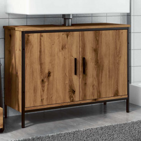 Sink Cabinet Artisan Oak Engineered Wood Medium Sink Ca...