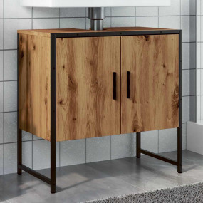 Bathroom Sink Cabinet Artisan Oak Engineered Wood Stand...