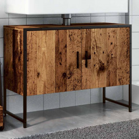 Bathroom Sink Cabinet Old wood Engineered wood, powder-...
